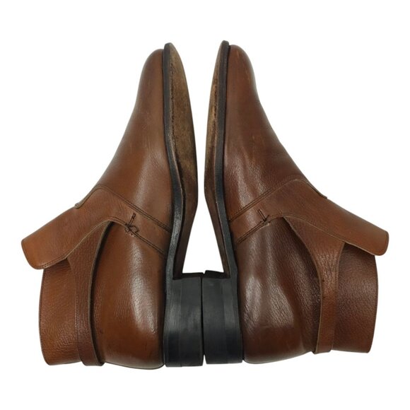 French Shriner Ankle Boot Mens 8.5 E Vintage Dress Monk Strap Buckle Leather - Picture 11 of 16